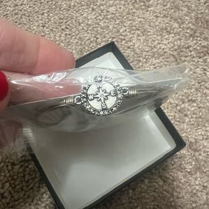 Luca + Danni Crystal Pave Compass Bangle